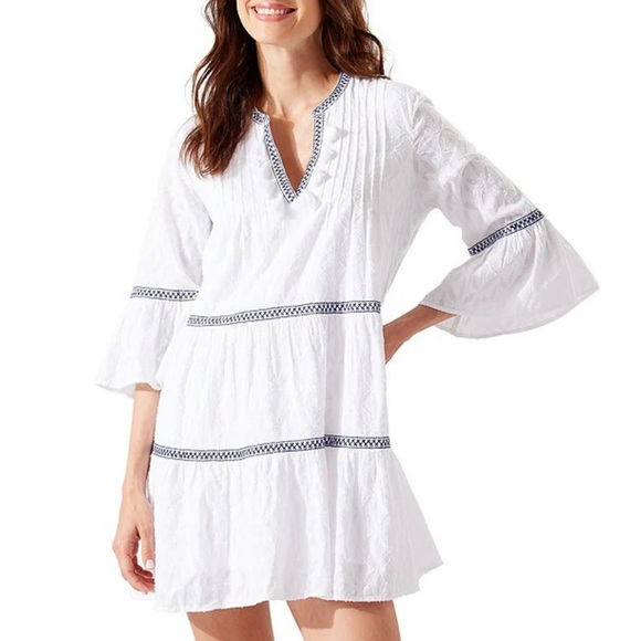 Tommy Bahama Cotton Clip Dress - size M & NWT - Picture 2 of 7